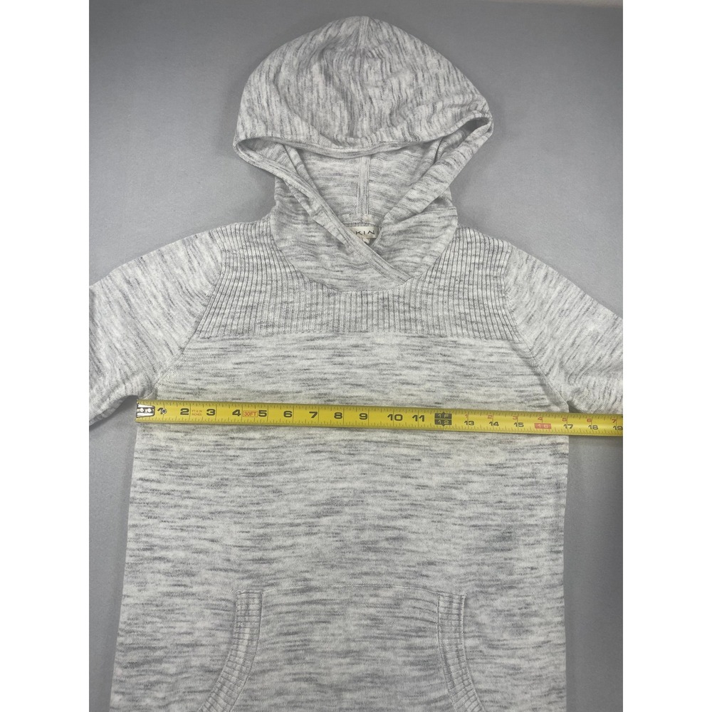 Dakini Womens Hoodie Sweater Pullover Gray Space Dye Cotton Blend S - Picture 5 of 8